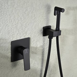 Гигиенический душ со смесителем Splenka S30.53.06 чёрный